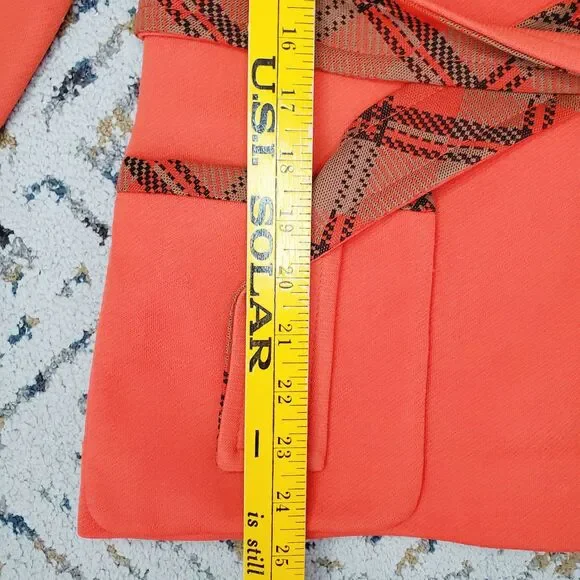 Phyllis De Trano Vintage Orange Blazer Jacket 1960's 70's Retro Womens Clothing - Picture 10 of 13